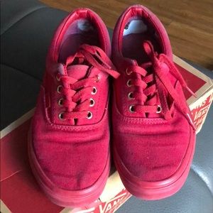 Vans. Red. Size 7